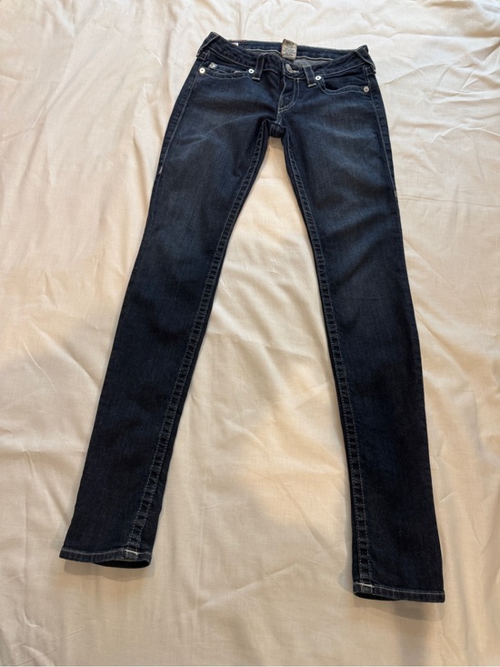 True Religion Denim - True Religion Women’s Size 27 Dark Blue Skinny Jeans